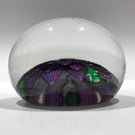 Rare Antique Saint Louis Art Glass Paperweight Lampworked Purple Dahlia