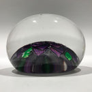 Rare Antique Saint Louis Art Glass Paperweight Lampworked Purple Dahlia