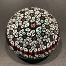 Vintage Murano Art Glass Paperweight Closepacked Complex Millefiori