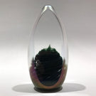 Signed Brian Maytum Art Glass Paperweight Faceted iridescent Upright Sculpture