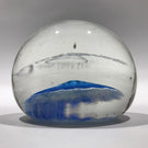 Vintage Ed Rithner Frit Art Glass Paperweight Imperial USA Advertising