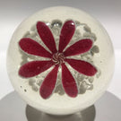 Rare Vintage American Ed Rithner Art Glass Paperweight Upright Frit Flower