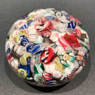 Antique New England Glass Co. NEGC Millefiori Scramble Art Glass Paperweight