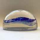 Huge Antique Val Saint Lambert Art Glass Paperweight Encased Cut Glass Plaque