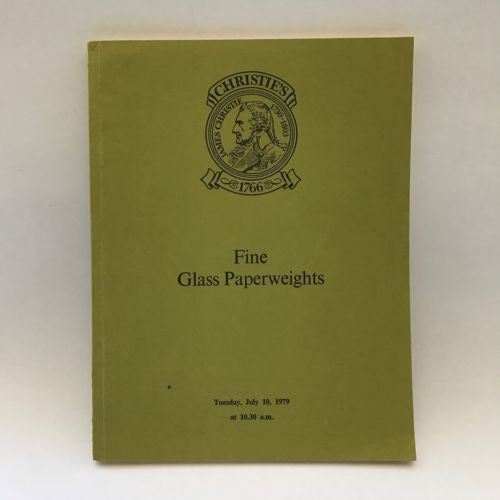 Christie's July 10, 1979 Auction Catalogue Of Fine Glass Paperweights