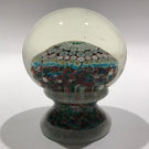 Exceptional Murano Piedouche Art Glass Paperweight Concentric Millefiori