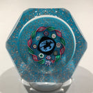 Vintage Charles Kaziun Art Glass Paperweight Polo Pony Murrine Millefiori