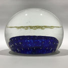 Signed John Gentile Art Glass Frit Paperweight Bald Eagle U.S. "Coat of Arms"