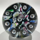 Vintage Caithness Paul Ysart Art Glass Paperweight Millefiori Single Harlequin