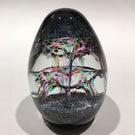 Vintage Peter Holmes Caithness Art Glass Paperweight  “Cascade Rainbow”