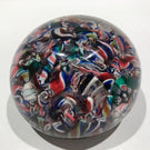 Antique New England Glass Co. NEGC Art Glass Paperweight Millefiori Scramble