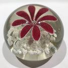 Rare Vintage American Ed Rithner Art Glass Paperweight Upright Frit Flower