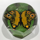Antique German Thuringian Art Glass Paperweight Butterfly Millefiori Wings