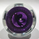 Vintage William Manson Art Glass Paperweight Pair of Swans & Millefiori Garland
