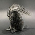 Rare Vintage Murano Handmade Art Glass Sfumato Sculpture Rabbit Figurine