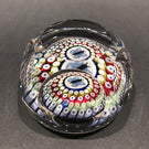 1976 Whitefriars Art Glass Paperweight Concentric Millefiori Butterfly Murrina