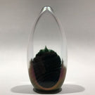 Signed Brian Maytum Art Glass Paperweight Faceted iridescent Upright Sculpture