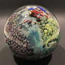 Mega 5” Josh Simpson Art Glass Paperweight Complex Inhabited Planet Sculpture