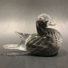 Rare Vintage Murano Handmade Art Glass Sfumato Sculpture Duck Figurine