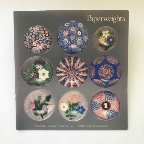 Sotheby's December 10, 1980 Auction Catalogue Art Glass Paperweights