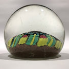 Rare Murano Art Glass Paperweight Figural Millefiori Leaf & Berry Canes