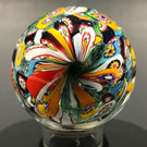 Rare Vintage Gentile Art Glass Marble Colorful Millefiori Scramble