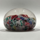 Antique New England Glass Co. NEGC Millefiori Scramble Art Glass Paperweight