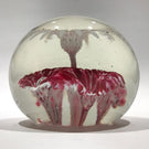 Rare Vintage American Ed Rithner Art Glass Paperweight Upright Frit Flower