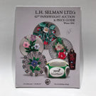L.H. Selman Art Glass Paperweight Auction Catalogue #62Winter 2016 Price guide