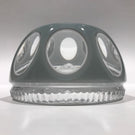 Vintage Cristal D Albert Fancy Art Glass Paperweight Paul Revere Sulphide