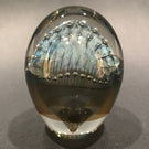 Signed Robert Burch Art Glass Paperweight Modern Pearl Necklace Design