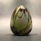 Early Unknown Maker Art Glass Paperweight Easter Egg Hand Cooler