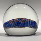 Vintage Murano Art Glass Paperweight Concentric Complex Millefiori