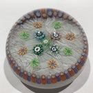 Vintage Perthshire Art Glass Paperweight Spaced Silhouette Millefiori PP11