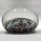 Huge Antique Baccarat Art Glass Paperweight Rare Complex Closepacked Millefiori