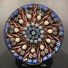 Vintage Perthshire 11 Spoke Art Glass Paperweight Millefiroir & Twists