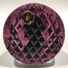 Vintage Cristal D Albert Art Glass Paperweight Franklin Roosevelt FDR Sulphide