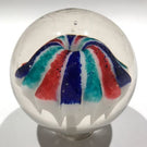 Antique Millville Art Glass Paperweight Tri-color Umbrella Fountain