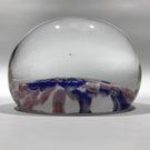 Huge Antique Baccarat Art Glass Paperweight Complex Millefiori Heart Garland