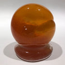 Vintage Unknown Maker Murano/NEGC? Art Glass Paperweight Tufted Peach