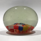 Early Chinese Art Glass Paperweight Closepacked Complex Millefiori