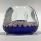 Vintage J Glass Deacons Faceted Art Glass Paperweight Concentric Millefiori