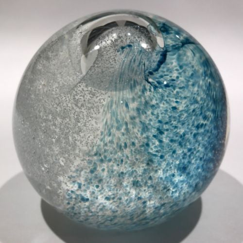 Vintage Caithness Art Glass Paperweight Modern Scottish Design “Splashdown"