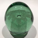 Antique English Floral Green Bottle Dump Art Glass Paperweight