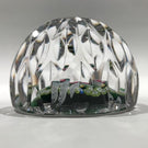 Vintage Whitefriars Multifaceted Art Glass Paperweight Millefiori & Latticino