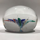 Antique Boston & Sandwich Art Glass Paperweight Fantasy Flower W/ Millefiori