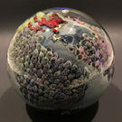 Mega 5” Josh Simpson Art Glass Paperweight Complex Inhabited Planet Sculpture