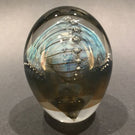 Signed Robert Burch Art Glass Paperweight Modern Pearl Necklace Design