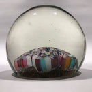 Vintage Murano Art Glass Paperweight Complex Millefiori on Aventurine