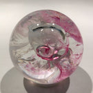 Vintage Caithness Art Glass Paperweight Modern Scottish Design "Moon Crystal"
